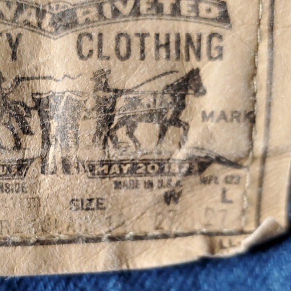 Levi's Vintage Orange Tab Boys Blue Jeans. 14 Regular. (27x27). USA made. EUC. - Picture 7 of 16